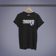 Real Madrid Retro Logo Tişört | Siyah