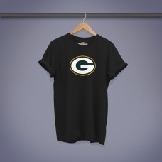Green Bay Packers Logo Tişört | Siyah