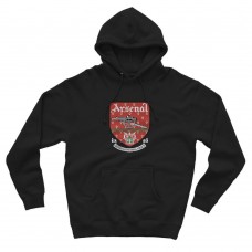 Arsenal Retro Logo Hoodie | Siyah
