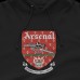 Arsenal Retro Logo Hoodie | Siyah