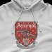 Arsenal Retro Logo Hoodie | Beyaz