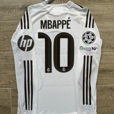 HIZLI TESLİM - Real Madrid 25/26 İç Saha Player Versiyon Uzun Kol #MBAPPE / 10