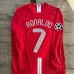 HIZLI TESLİM - Manchester United 07/08 İç Saha Uzun Kol UCL Final #RONALDO/7
